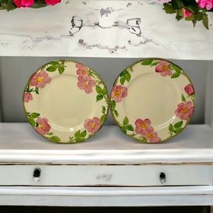 Franciscan Desert Rose Set of 2 10 1/2" Dinner Plates -Floral